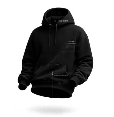 Sweat à capuche noir